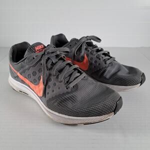 NIKE Downshifter 7 Running Shoes Womens 8 Gray Lava Glow Athletic 852466-001